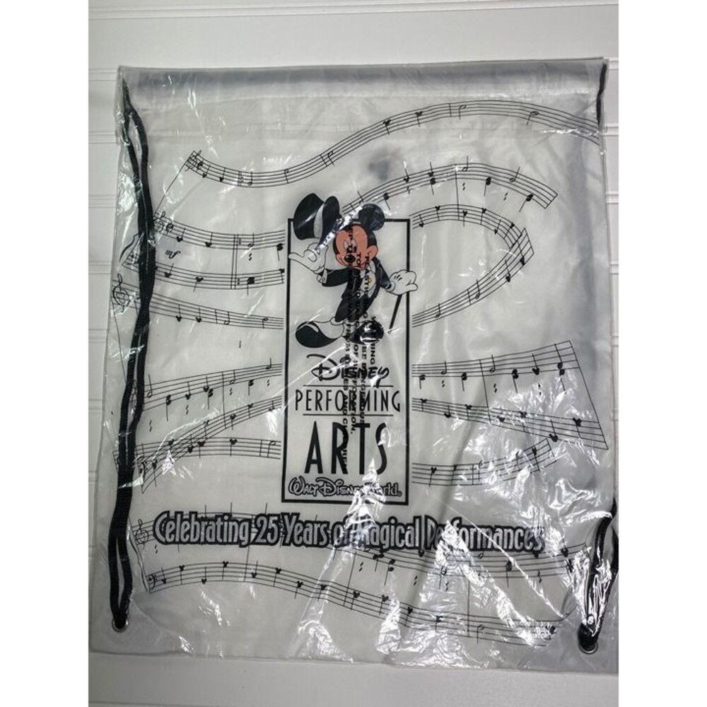 Disney Drawstring Backpack Bag Performing Arts Celebrating 25 Years Of Magic New